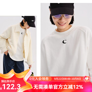 雲上生活女裝百搭棉字母印花T恤多色可選上衣tT7178X 云白色 M