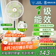 鉆石牌落地扇家用電風(fēng)扇【1級能效+直流變頻+純銅電機】搖頭扇強勁風(fēng)力省電電扇AI語音遙控DFS-ZBHR07