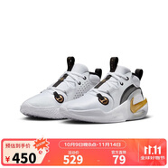 NIKE 耐克童鞋男女童籃球鞋AIR ZOOM CROSSOVER 2氣墊緩震運動鞋大童