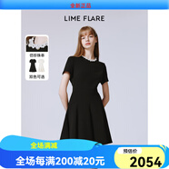 LIME FLARE萊茵福萊爾赫本風(fēng)法式設(shè)計(jì) 黑色 XL 均碼