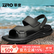 零度Zero官方男鞋涼拖2025夏季新款輕便透氣軟底沙灘鞋可外穿百搭 78灰色 38