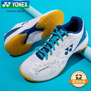 YONEX尤尼克斯羽毛球鞋yy入門(mén)級(jí)訓(xùn)練減震動(dòng)力墊男女SHB101CR 白/藍(lán)39.5