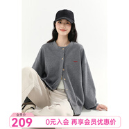 飛鳥(niǎo)和新酒2025秋季新款時(shí)尚休閑小個(gè)子寬松灰色棒球服短款外套女 其它深灰HRC03 【預售9月9日發(fā)貨】 M