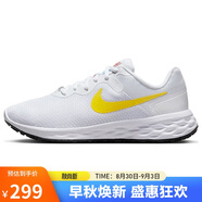 耐克NIKE馬拉松跑步鞋女REVOLUTION 6 NEXT運(yùn)動(dòng)鞋DC3729-105白黃35.5