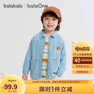 巴拉巴拉balaOne寶寶襯衫牛仔外套男童女童2025秋裝寬松208325102203