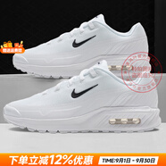 耐克（NIKE）男鞋 25夏新款A(yù)IR緩震氣墊鞋舒適耐磨低幫休閑鞋輕便透氣跑步鞋男 MAX氣墊/純白色【曬圖-10】 44 碼（內(nèi)長(zhǎng)280mm）