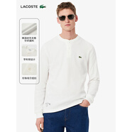 鱷魚(yú)（LACOSTE）男裝25秋季新款時(shí)尚長(cháng)袖正肩亨利領(lǐng)T恤|TH0035 70V/米白色 3XL 8 3XL