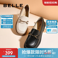 百麗馬銜扣樂(lè )福女百搭單鞋Z3B1DAA5 黑色 35