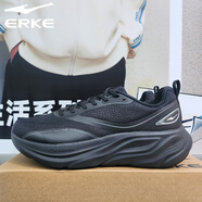 鴻星爾克（ERKE）男子軟底沙發(fā)鞋舒適緩震運動(dòng)鞋2025秋冬季新款男鞋黑色百搭跑鞋男 正黑 39
