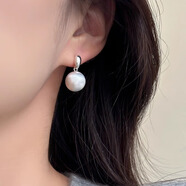 卓麥冷淡風(fēng)拉絲金屬小球耳環(huán)S925銀針歐美小眾個(gè)性潮人耳環(huán)高級感耳墜 銀色