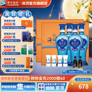 洋河海之藍(lán)禮盒裝52度480mL白酒 藍(lán)色經(jīng)典綿柔濃香送禮商務(wù) 52度 480mL 4瓶 雙盒