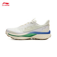 李寧（LI-NING）奔霄越野跑鞋男2025冬季拒水透氣穩定支撐戶(hù)外跑步鞋 ARNV015-1米白色/標準白 39