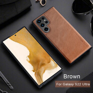 綠磁 xlevel適用于三星S24Ultra手機殼s24全包防摔s23保護套5g外殼s23plus簡約S22Ultra商務(wù)新款皮 咖啡色 三星GalaxyS9+