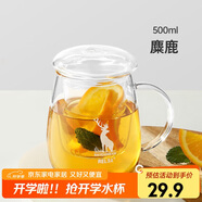 物生物（RELEA）茶杯女士茶水分離杯玻璃杯辦公泡茶杯子耐高溫花茶杯教師節(jié)禮物