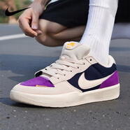 耐克（NIKE）男鞋休閑鞋 2025新款秋季耐磨運(yùn)動(dòng)鞋輕便透氣舒適時(shí)尚板鞋 幻影灰紫 40