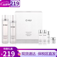 歐蕙（OHUI）套裝歐惠時(shí)光菁純水乳套盒海洋水庫逆時(shí)空塑顏修護水乳禮盒抗皺 歐惠晶致瑩白水乳6件套