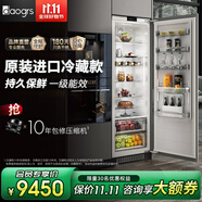 daogrs意大利 K6s 嵌入式冰箱 原裝進(jìn)口制冰超薄全內(nèi)嵌式鑲嵌式隱藏式家用雙開門一級(jí)能效 303L冷藏區(qū)-K6s