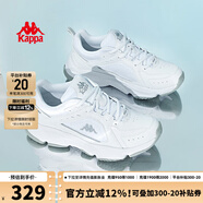 KAPPA卡帕男鞋老爹鞋2025秋季新款鞋子男運(yùn)動(dòng)跑步鞋舒適情侶百搭休閑鞋 漂白 40