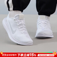 耐克（NIKE）官方 女鞋 25秋新款赤足12FLEX軟底輕盈跑步鞋緩震透氣休閑鞋子女 白金色/赤足12 37.5