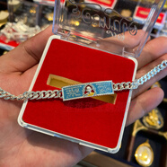 奉希泰國佛牌 龍婆瑞手鏈2566年泰銀雷自身像帶編號 迷你小號中 迷你淺藍