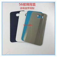 OPUYYM適用三星S6e后蓋g9200玻璃電池蓋g9250G9208G9209后殼 s6直屏黑藍(lán)