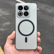魯深魅族22磁吸輕薄半透磨砂軟殼防摔實黑MEIZU22保護套硬殼PC男女款親膚M582Q/M582V清水套全包鏡頭 灰色魅族22 磨砂軟殼磁吸款 半透明殼【贈保護膜】