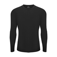 灰殼戶(hù)外男美利奴羊毛速干衣100%美麗諾打底衫長(cháng)袖登山運動(dòng)貼身內衣 黑色 -15.5微米【親膚舒適】 M -推薦140-155斤