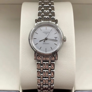 【二手99新】浪琴（LONGINES）時尚系列女士腕表自動機械瑞士進口奢侈腕表原裝正品商務(wù)休閑二手浪琴女表 L4.321.4.72.6條釘灰盤鋼帶26mm
