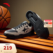 安踏（ANTA）【空域 SKYSPACE】籃球鞋潮流百搭復古休閑簡(jiǎn)約黑低幫文化板鞋男 亞麻灰/碳灰/基礎黑-3 40 (男7碼)