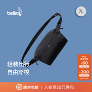 Bellroy澳洲 Lite Sling 7L 輕量騎行胸包磁吸斜挎包輕行包 墨黑色7L【熱銷(xiāo)】