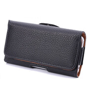 暢印 男士中老年人爺爺爸爸腰帶掛腰包橫跨洋氣時(shí)尚掛皮帶皮套防丟手機包 蘋(píng)果6Plus專(zhuān)用-弧蓋平紋