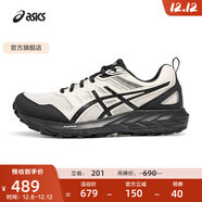 亞瑟士ASICS跑步鞋男鞋舒適透氣運動(dòng)鞋耐磨越野跑鞋GEL-SONOMA CN 白色/黑色100 38