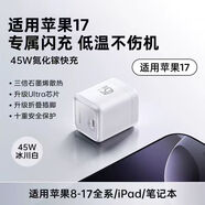 羅馬仕（ROMOSS）45W充電頭適用蘋(píng)果8-17全系石墨烯充電器iPhonePD45 【冰川白】45W快充單頭石墨烯速充