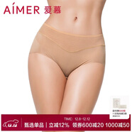 愛(ài)慕內褲女經(jīng)典KiKi褲中腰三角褲輕薄凈痕多色AM22100深膚色