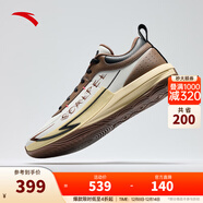 安踏（ANTA）【鋒芒1 STYLE】籃球校園文化鞋男氮科技抗扭休閑耐磨低幫運動(dòng)鞋 紙莎白/鷹背褐-4 40 (男7碼)