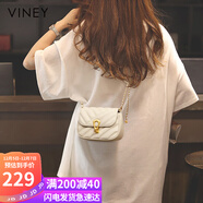 viney包包女包牛皮斜挎手機包洋氣單肩鏈條包生日禮物高級感送女友老婆
