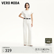 VEROMODA【超模褲】牛仔褲女2025新款原色高腰神褲直筒喇叭褲女褲子 白牛仔-批次1 XL