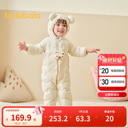 巴拉巴拉兒童輕薄羽絨服男女童冬裝連體衣2025造型可愛(ài)趣味萌208425120203