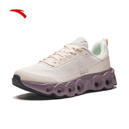 安踏（ANTA）能量環(huán)丨緩震透氣跑鞋女子舒適輕便跑步鞋黑色運動(dòng)鞋女鞋 凝脂白/硨磲粉/塵埃紫-2 37.5 （女6.5）