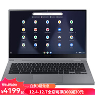 三星（SAMSUNG） Galaxy Chromebook2 新款筆記本電腦13.3英寸全高清觸摸屏 水銀灰 谷歌系統 英特爾賽揚雙核 13小時(shí)續航 商務(wù)學(xué)習辦公網(wǎng)課 4+64GB
