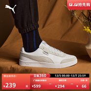 彪馬（PUMA）經(jīng)典復古透氣小白鞋男女撞色休閑板鞋運動(dòng)鞋COURT 371931 白-水泥灰-03 42