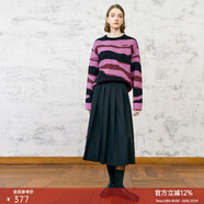 顏域（YANYEE）格雷系灰色百褶裙女士2025新款冬季簡(jiǎn)約中長(cháng)款裙子A字半身裙 黑色 L/40