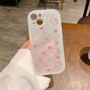 爪印kt貓適用蘋(píng)果17PROMAX手機殼iPhone16磨砂15軟殼14可愛(ài)13防摔 