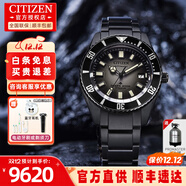 西鐵城男表機械表商務(wù)休閑PROMASTER日顯橡膠黑盤(pán)手表男生日禮物送男友 NB6025-59H舒博鈦+藍寶石玻璃