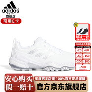 阿迪達斯 （adidas）高爾夫球鞋25新款男士運動(dòng)鞋CODECHAOS BOA透氣輕舒適緩震防潑水 ID8732 白/金屬銀/淺灰【系帶】 42 （UK8.0）