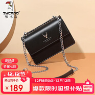 啄木鳥(niǎo)（TUCANO）包包女款2025年牛皮單肩包時(shí)尚鏈條斜挎小方女包圣誕新年生日禮物