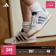 adidas ENTRAP美式校園風(fēng)運動(dòng)少年感復古籃球風(fēng)板鞋男女阿迪達斯 白色/藍色   42