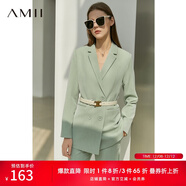 AMII女裝2025職業(yè)西服套裝女夏季新款休閑外套時(shí)尚西裝兩件套 抹茶綠(西裝) L (165)