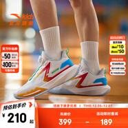 安踏兒童籃球鞋男童鞋子皮網(wǎng)面透氣運動(dòng)鞋實(shí)戰耐磨防滑中大童訓練球鞋 安踏白/經(jīng)典紅/亞海藍-1 35