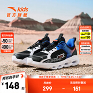 安踏柔軟柱兒童運動(dòng)鞋女童跑鞋2024秋季新款中大童網(wǎng)面透氣兒童跑鞋 【男款】黑/安踏白/熒光激光紅-3 39